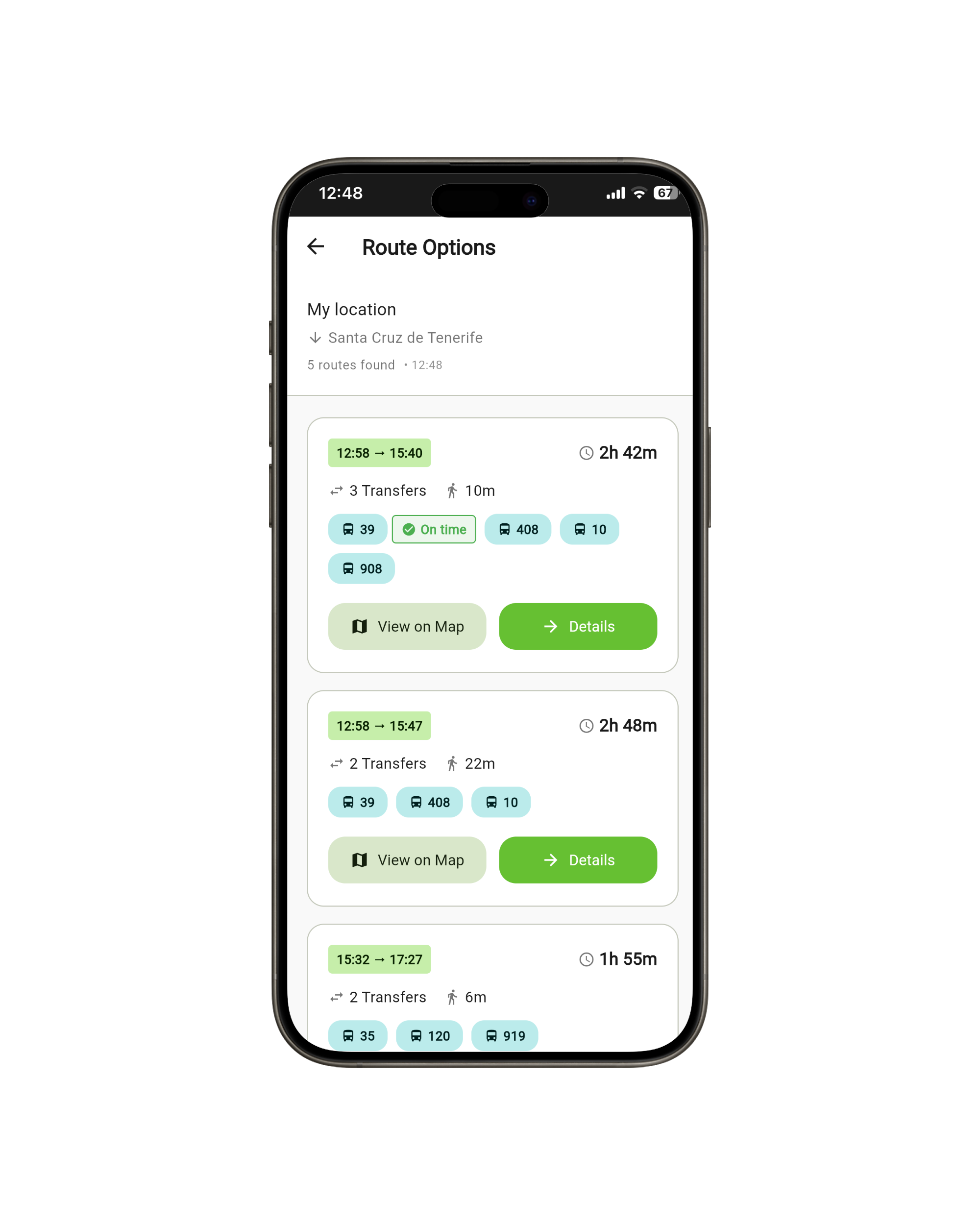 Viario Canario - Real-time Arrivals